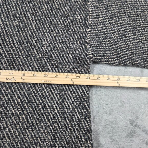 J Crew Cardigan Womens XL Navy Jacquard V Neck Wool Blend Preppy Lady Jacket - Picture 9 of 10